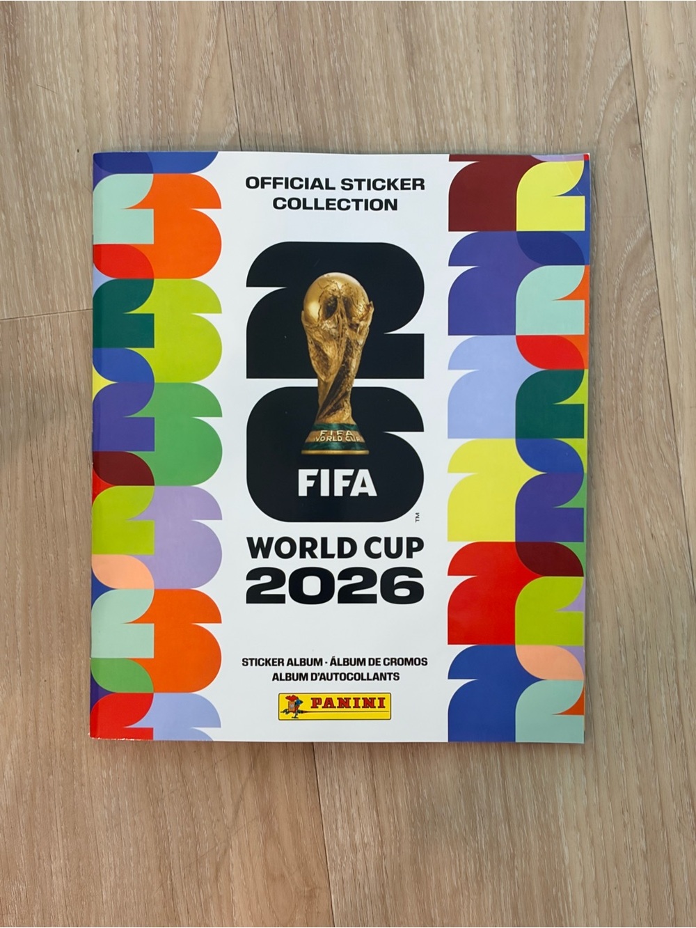 Panini Sticker Album - Bright Multicolor World Cup 2026 Cover